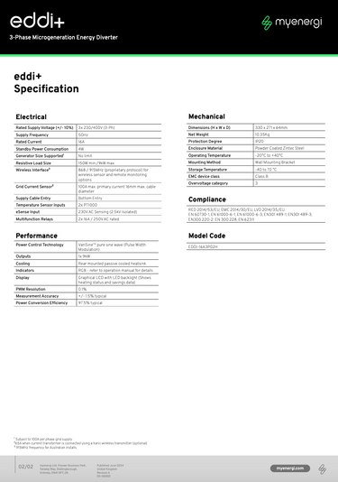 EDDI 3phase spec
